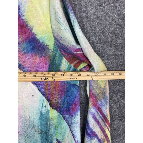 Soft Surroundings Dale Abstract Watercolor Long Sleeve Tunic Top XL - Picture 7 of 9